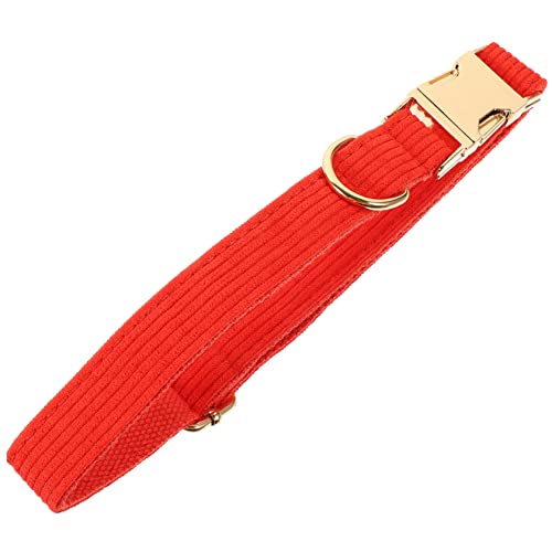 HEMOTON Hundehalsband für das Training Kette für Hunde Kragen Dackel rolf zuckowski Weihnachten weinachts Chritmas Haustiermode verstellbares Haustierzubehör Halskreis des Hundes Tuch rot von HEMOTON