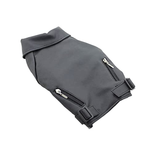 HEMOTON Hundekleidung hundemantel Dog Raincoat hundeausstattung hundejacken hundegeschenke Jacke für Hunde Mantel für Hunde Welpe Hund wintermantel Hundeweste Haustierbekleidung Black von HEMOTON