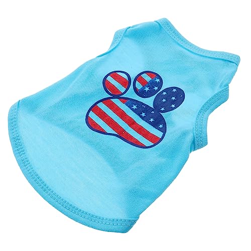 HEMOTON Hundeshirt Kühlende Hundeweste Jersey Kühlweste Für Hunde Hundeanzug Süße Hundekleidung Hundejacken Für Kleine Hunde Ärmelloses Hundeshirt Hemd Hundekostüme Stoff Baumwolle von HEMOTON