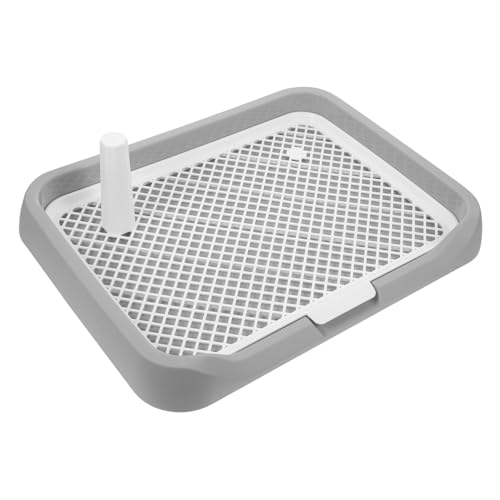 HEMOTON Hundetoilette für Kleine Hunde Multifunktionales Hundepotty Tablett aus Robustem als Urinal Urin und Kotbehälter für Welpen Rutschfestes Design für Sauberes Training Innenräumen HEMOTON Hundetoilette für Kleine Hunde Multifunktionales Hundepotty Tablett aus Robustem als Urinal Urin und Kotbehälter für Welpen Rutschfestes Design für Sauberes Training Innenräumen von HEMOTON
