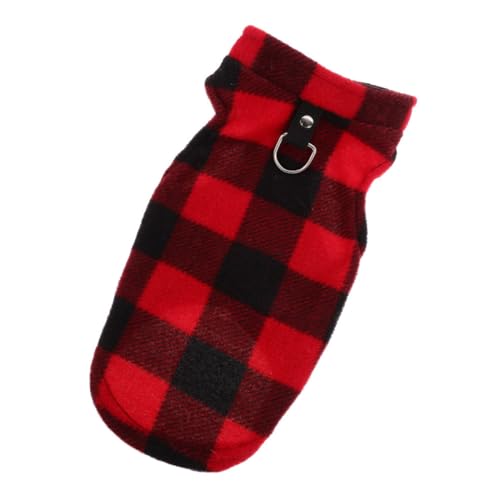 HEMOTON Hundeweste Aus Fleece Für Winter Einfarbige Ärmellose Hundepullover Für Kleine Und Mittelgroße Warm Und Bequem Für Outdoor Aktivitäten XL von HEMOTON