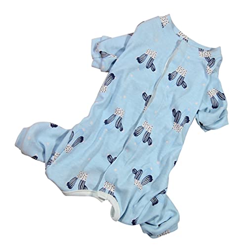 HEMOTON Hundewundheilsuit aus Sterilisationsanzug für Hunde Bequeme und Atmungsaktive Bekleidung für Hunde Schutz Operation S Himmelblau von HEMOTON