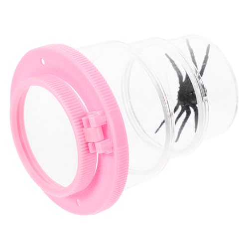 HEMOTON Insektenbetrachter kinderspiel mikroskop Lupe Outdoor insektenbox Insektenlupe für Insektenbehälter für Insektenbeobachter Plastik Rosa von HEMOTON