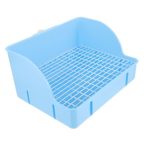 HEMOTON Kaninchen Toilette für Innenräume Quadratische Haustier Pfanne mit Abnehmbarer Bodenplatte Geeignet für Meerschweinchen Chinchillas und Hamster für Zuhause und Unterwegs HEMOTON Kaninchen Toilette für Innenräume Quadratische Haustier Pfanne mit Abnehmbarer Bodenplatte Geeignet für Meerschweinchen Chinchillas und Hamster für Zuhause und Unterwegs von HEMOTON