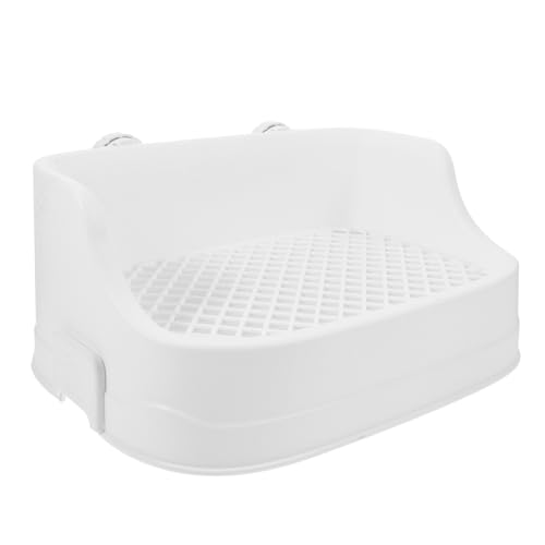 HEMOTON Kaninchen Toilette für Kleintiere Ecktoilette aus Sicherem Leicht zu Reinigen Platzsparendes Design für Hamster und Meerschweinchen für Zuhause von HEMOTON