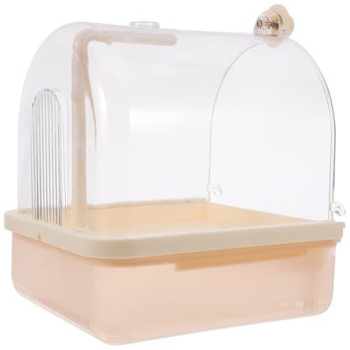 HEMOTON Kasten Conure-Käfig Vogel badewanne Vogelbadewanne Flugkäfig Spielplatz Kolibri-Futterstation mit Food-Kuppel Zubehör für Eichhörnchenkäfige Vogelhäuschen Barsch Abs von HEMOTON