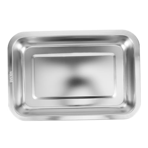 HEMOTON Kasten Katzentoilette aus Edelstahl Metall katzenklo Tür Katzenminze Haustier Puzzle Futterspender Kätzchen saubere Toilette Katzentoilette für den Haushalt Rostfreier Stahl Silver von HEMOTON