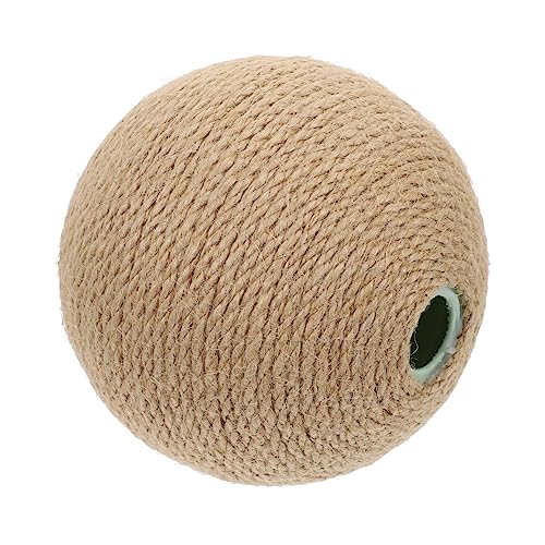 HEMOTON Katze Fangball Katzenspielzeug drinnen Unterhaltung für Kratzer Haustier-Trainingsspielzeug Interaktives Katzenballspielzeug Katzenklauenschleifspielzeug Baumwollseil Hellbraun HEMOTON Katze Fangball Katzenspielzeug drinnen Unterhaltung für Kratzer Haustier-Trainingsspielzeug Interaktives Katzenballspielzeug Katzenklauenschleifspielzeug Baumwollseil Hellbraun von HEMOTON