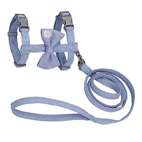 HEMOTON Katzen Geschirr Set mit Leine Verstellbare Katzengeschirr Weste für Kätzchen Atmungsaktiv und Ausbruchsicher für Outdoor Aktivitäten von HEMOTON