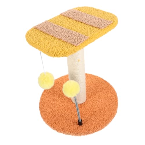 HEMOTON Katzen Kratzbaum mit Süßes Bienen Design Platzsparend Langlebig für Katzen Geeignet Klettern und Kratzen Vielseitiges Katzenzubehör HEMOTON Katzen Kratzbaum mit Süßes Bienen Design Platzsparend Langlebig für Katzen Geeignet Klettern und Kratzen Vielseitiges Katzenzubehör von HEMOTON