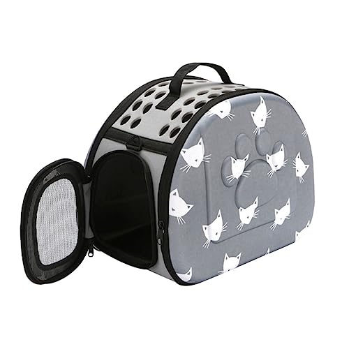 HEMOTON Katzen Tragetasche Atmungsaktive Umhängetasche für Haustiere Faltbare Transportbox für Reisen und Outdoor Aktivitäten Langlebiger Katzentransporter mit Schultergurt HEMOTON Katzen Tragetasche Atmungsaktive Umhängetasche für Haustiere Faltbare Transportbox für Reisen und Outdoor Aktivitäten Langlebiger Katzentransporter mit Schultergurt von HEMOTON