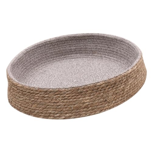 HEMOTON Katzen Und Hundebett Aus Weide Bequemes Nest Für Haustiere Pflegeleichtes Natürliches Material Für Kleine Kätzchen Und Andere Helles von HEMOTON