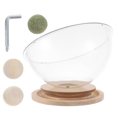 HEMOTON Katzenbett für Drinnen Transparentes Katzenhaus mit Holzständer Multifunktionales Spiel und Schlafnest für Kleine Katzen und Kätzchen Platzsparendes Design für Jede Wohnung HEMOTON Katzenbett für Drinnen Transparentes Katzenhaus mit Holzständer Multifunktionales Spiel und Schlafnest für Kleine Katzen und Kätzchen Platzsparendes Design für Jede Wohnung von HEMOTON
