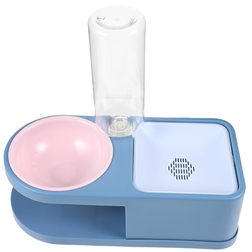 HEMOTON Katzenfutter Und Trinkschüssel Automatischer Wasserspender Für Haustiere Hygienisch Reinigen Mit Ergonomischem Design Für Komfortables Fressen von HEMOTON