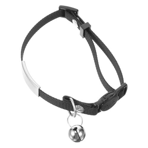 HEMOTON Katzenhalsband Mit Glöckchen Verstellbar Leicht Namensschild Für Katzen Sicherheitsschnalle Für Kleine Haustiere von HEMOTON