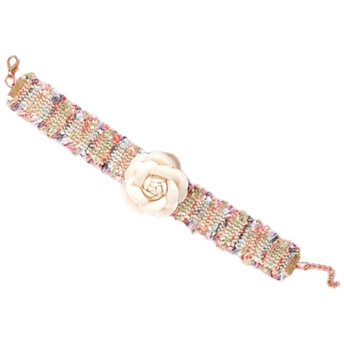 HEMOTON Katzenhalsband Mit Blumendesign Verstellbares Leichtes Blumenhalsband Für Katzen Und Kleine Hochzeiten Und Partys Sicher Und Komfortabel von HEMOTON