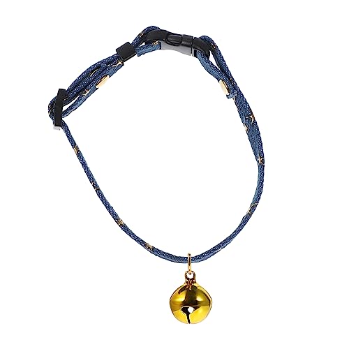 HEMOTON Katzenhalsband Mit Glocke Reflektierend Einstellbarer Katzenkragen Für Katzen Abtrünnige Katze Nacken Katzenhalsbänder Und Katzensicherheit Körperpflege Katzenzubehör Golden Stoff von HEMOTON