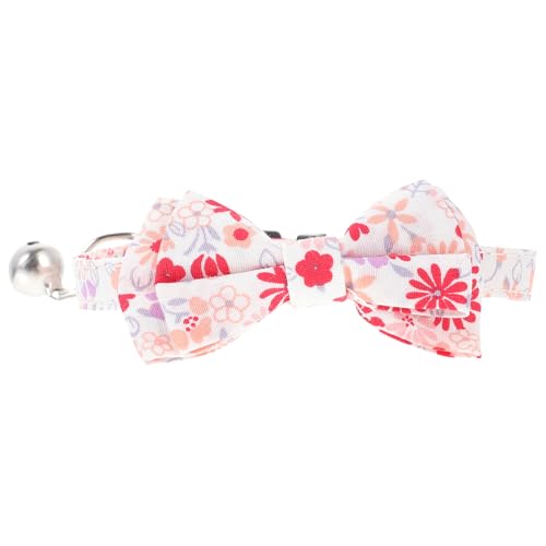 HEMOTON Katzenhalsband mit Schleife und Blumenmuster Verstellbar für Weihnachten Tägliches Tragen und Besondere Anlässe aus Weichem Baumwollmaterial Leicht und Bequem für Haustier HEMOTON Katzenhalsband mit Schleife und Blumenmuster Verstellbar für Weihnachten Tägliches Tragen und Besondere Anlässe aus Weichem Baumwollmaterial Leicht und Bequem für Haustier von HEMOTON