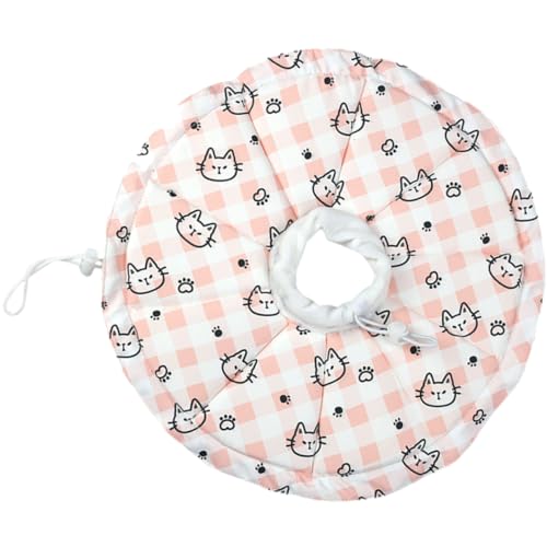 HEMOTON Katzenkegel Einstellbar Wasserdichter Leck Für Katzen Nach Operation Weicher Schutzkragen Für Kätzchen von HEMOTON
