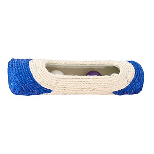 HEMOTON Katzenkratzbrett Sisal Roller mit Plastikball Robustes Katzenspielzeug für Selbstständiges Kratzen Langlebig und Sicher Bunte Farbmischung zur Beschäftigung und Krallenpflege von HEMOTON