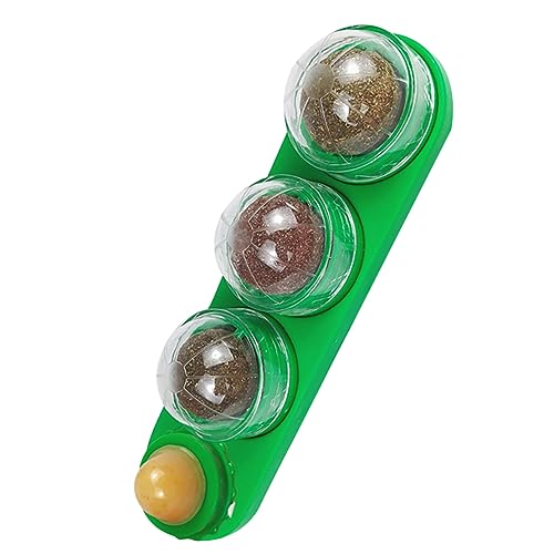 HEMOTON Katzenminze-Ball Kätzchenzubehör Katzenminzekugeln Für Die Katzenwand Katzenspielzeug Mit Katzenminze Kätzchen Katzenminze Wandspielzeug Spielzeugkatze Drinnen Green von HEMOTON