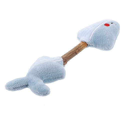 HEMOTON Katzenminze Plüschspielzeug für Katzen Interaktive Katzenangel mit Kaustock für Kätzchen für Indoor Spiel und Beschäftigung von HEMOTON