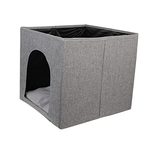 HEMOTON Katzennest Faltbar Halboffene Katzenhöhle aus Baumwolle Multifunktionale Aufbewahrung für Haustiere Sicherer Schlafplatz für Katzen und Kleine für Jede Jahreszeit HEMOTON Katzennest Faltbar Halboffene Katzenhöhle aus Baumwolle Multifunktionale Aufbewahrung für Haustiere Sicherer Schlafplatz für Katzen und Kleine für Jede Jahreszeit von HEMOTON