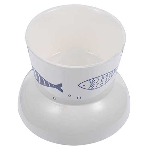 HEMOTON Katzenschale Aus Keramik Mit Erhöhtem Design Ergonomische Futterstation Für Katzen Und Kleine Haustiere Für Futter Und Wasser Zu Reinigen von HEMOTON