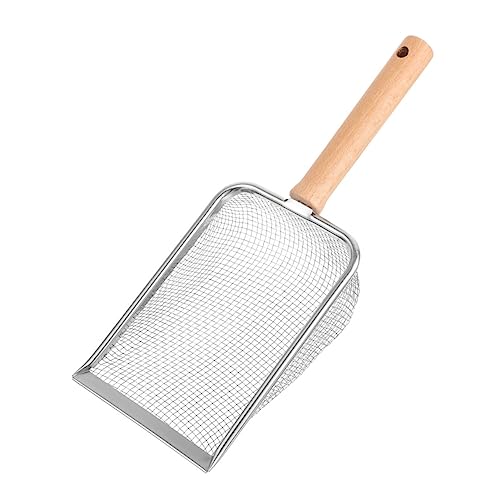 HEMOTON Katzenstreuschaufel mit Holzgriff Feines Sieb Ergonomisch zur von Reptilienstreu und Katzentoilette Robust und Staubarm Terrarienzubehör HEMOTON Katzenstreuschaufel mit Holzgriff Feines Sieb Ergonomisch zur von Reptilienstreu und Katzentoilette Robust und Staubarm Terrarienzubehör von HEMOTON