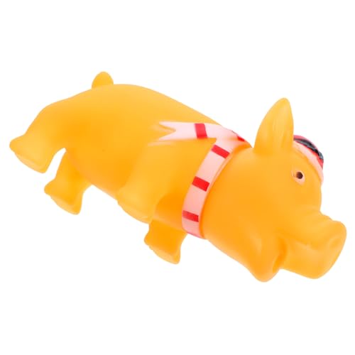 HEMOTON Kauspielzeug für Quietschendes Pig Design und Farbenfroh für Kleine und Welpen Fördert Zahnpflege Sicher Reinigen von HEMOTON