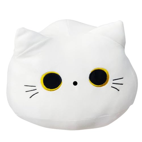 HEMOTON Kawaii Katzen-Kissen Niedlicher Katzenkopf Für Büro Und Zuhause Umarmen Und Dekorieren Perfektes Für Katzenliebhaber von HEMOTON