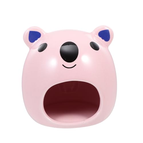 HEMOTON Keramisches Hamster Nest für Kleine Haustiere Schlafhaus für Hamster und Kleintiere Leicht zu Reinigen Stilvolles Design und Langlebige Konstruktion Pinke Farbe S von HEMOTON