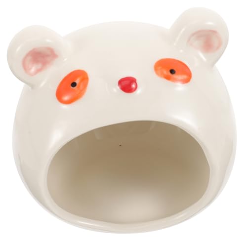 HEMOTON Keramisches Hamsternest Bärenform Kühlendes Versteck für Hamster Schlafhaus für Kleine Haustiere Pflegeleicht und Sommernutzung HEMOTON Keramisches Hamsternest Bärenform Kühlendes Versteck für Hamster Schlafhaus für Kleine Haustiere Pflegeleicht und Sommernutzung von HEMOTON