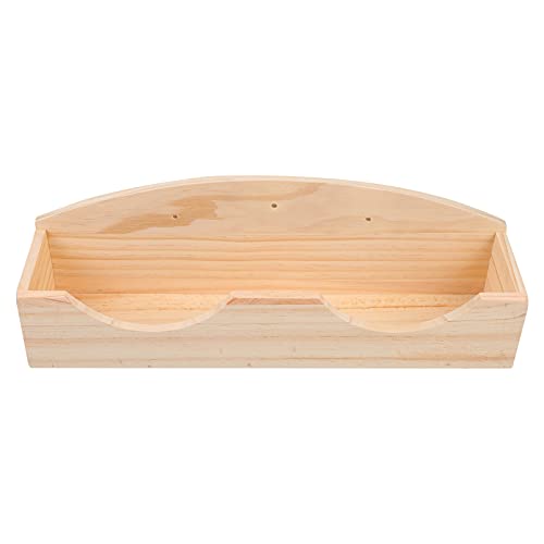 HEMOTON Klein Tier Heu Rack Aus Holz Futterspender Abnehmbarer Heu Halter Für Meerschweinchen Chinchillas Und Andere Kleine Haustiere Abfall Und Hält von HEMOTON