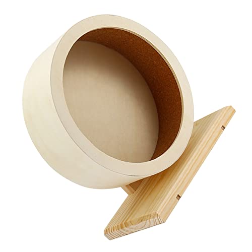 HEMOTON Kleine Haustiere Holzlaufrad Stummes für Hamster Meerschweinchen Rennmäuse Kreatives Design Haustiersport und Spielaktivitäten Sorgt für Spaß und Bewegung von HEMOTON