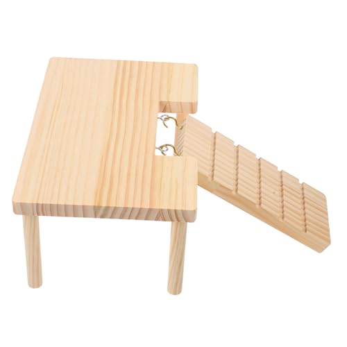 HEMOTON Kleine Haustierplattform Aus Holz Mit Leiter Langlebiges Spielzeug Für Hamster Meerschweinchen Und Chinchillas Fördert Bewegung Und Entdeckung in Käfigecken HEMOTON Kleine Haustierplattform Aus Holz Mit Leiter Langlebiges Spielzeug Für Hamster Meerschweinchen Und Chinchillas Fördert Bewegung Und Entdeckung in Käfigecken von HEMOTON