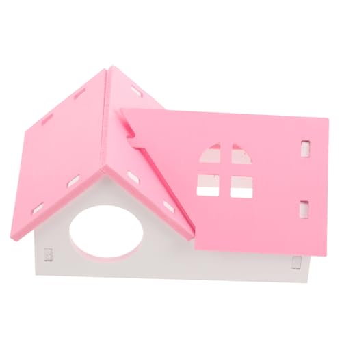 HEMOTON Kleines Hamsterversteck Haus aus Sicheres Hideaway mit Runden Kanten für Hamster Ratten und Kleine Nager Spielerisches Habitat für Kleintiere für Käfig und Außengehege von HEMOTON