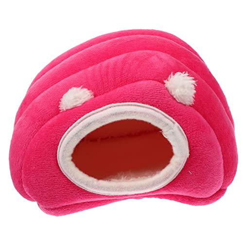 HEMOTON Kleines Hamsterversteck aus Baumwolle Warmes und Gemütliches Nagerhaus für Chinchillas Hamster und Kleintiere für Winter Zartem Rosa von HEMOTON