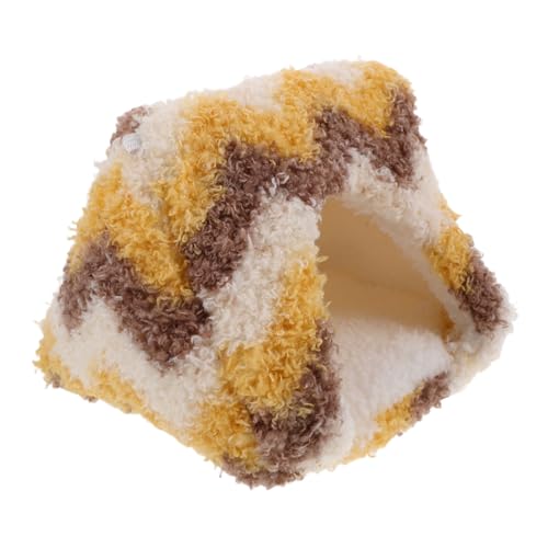 HEMOTON Kleines Haustierbett aus Weichem Korallenfleece Warmes Kuschelnest für Hamster Eichhörnchen und Chinchillas Vielseitiges Schlafhaus für Kleine Tiere für Winter und Reisen von HEMOTON