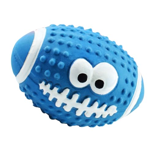 HEMOTON Kleines Interaktives aus Quietschender Rugbyball für Welpen Sicheres und Langlebiges Kauspielzeug für Indoor und Outdoor Spiele Fördert Bewegung von HEMOTON