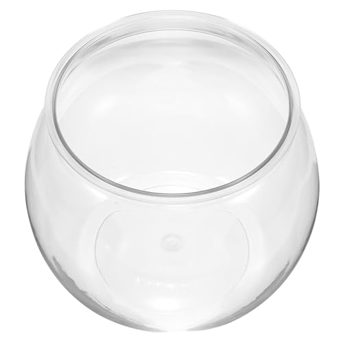 HEMOTON Kleines Transparentes Fischglas aus Kunststoff Unzerbrechlicher Aquarientank für Goldfische und Betta Fische für Tischdekoration und Einfache Pflege Fallfestes Design für Zuhause HEMOTON Kleines Transparentes Fischglas aus Kunststoff Unzerbrechlicher Aquarientank für Goldfische und Betta Fische für Tischdekoration und Einfache Pflege Fallfestes Design für Zuhause von HEMOTON