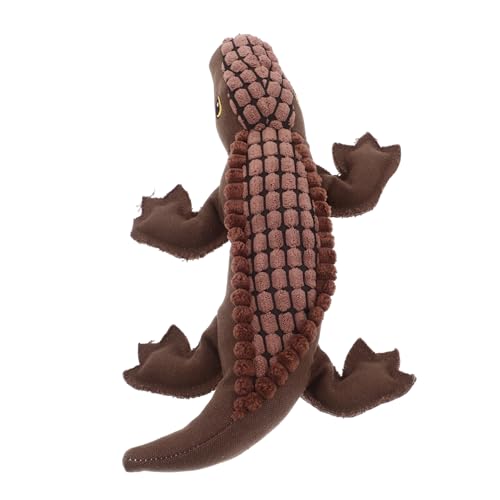 HEMOTON Klingendes Krokodilspielzeug interaktives Plüsch-Alligator-Stofftier Alligatorplüsch Kauspielzeug für Hunde für Tier Quietschendes Welpenspielzeug Coffee HEMOTON Klingendes Krokodilspielzeug interaktives Plüsch-Alligator-Stofftier Alligatorplüsch Kauspielzeug für Hunde für Tier Quietschendes Welpenspielzeug Coffee von HEMOTON