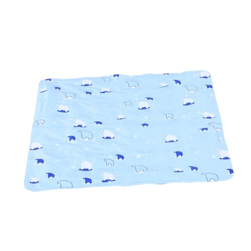 HEMOTON Kühlmatte Für Hunde Mit Bärenmuster: PVC-kühlmatte Für Haustiere Für Den Sommer, Weiche Bettmatte Für Den Innenbereich – Schlafplatzkissen Für Hunde Und Katzen von HEMOTON