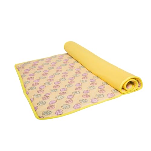 HEMOTON Kühlmatte für Haustiere Atmungsaktive Sommermatte für Hunde und Katzen rutschfest Tragbar für Hundebetten Käfige und Sofas Gelb HEMOTON Kühlmatte für Haustiere Atmungsaktive Sommermatte für Hunde und Katzen rutschfest Tragbar für Hundebetten Käfige und Sofas Gelb von HEMOTON