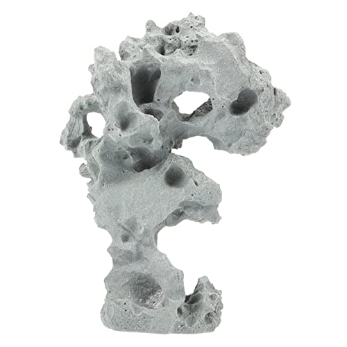 HEMOTON Künstliches Aquarium Ornamental Landscape Lebensraum Deko Für Fischtank Täuschend Echte Felsen Langlebig Aus Resin Für Mikro-landschaften Und Garten-Dekoration von HEMOTON