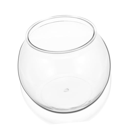 HEMOTON Kunststoff Fischschale für Schreibtisch Kleines Aquarium Goldfischglas Terrarium für Garten Geschenkidee für Aquarienliebhaber von HEMOTON