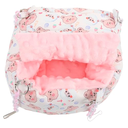 HEMOTON Kuschelnest für Kleintiere Warmes Schlafhaus für Hamster Zuckerglider und Chinchillas Leicht zu Reinigen Ruheplatz im Käfig Platzsparend und Komfortabel von HEMOTON