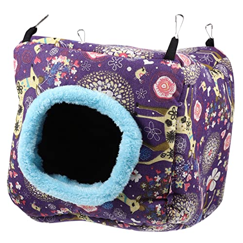 HEMOTON Kuschelnest für Kleintiere Warmes Schlafhaus für Meerschweinchen und Andere Haustiere Gemütlicher Rückzugsort mit Einzigartigem Design für Kalte Wintertage von HEMOTON