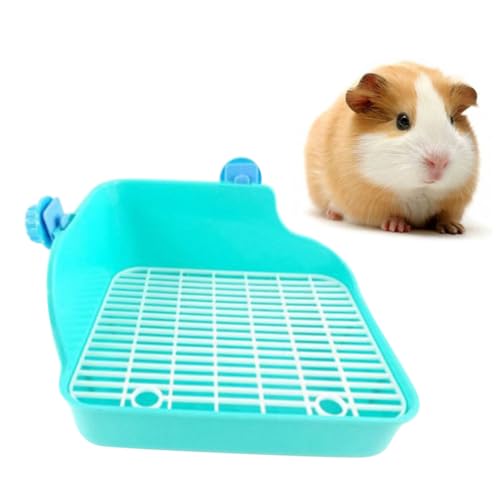 HEMOTON Lacework Eck Toilette für Kleintiere Potty Trainer für Hamster Kaninchen Chinchillas und Meerschweinchen Zufällige Farben Praktisch und Langlebig für Tierpflege von HEMOTON