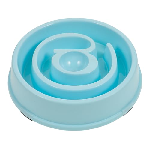 HEMOTON Langsamer Futterspender für Hunde pet Bowl hundekot Tierfutternapf Haustierfressnapf Haustiernapf erhöhte Hundenäpfe Futterautomat für Haustiere Anti-Choke-Napf für Haustiere Blue von HEMOTON